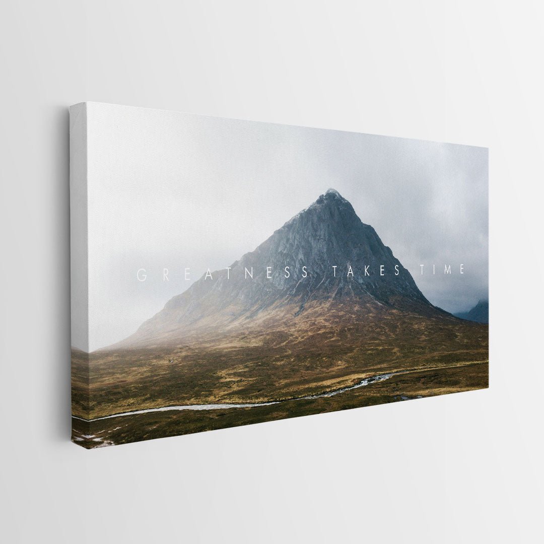 Greatness Takes Time canvas art