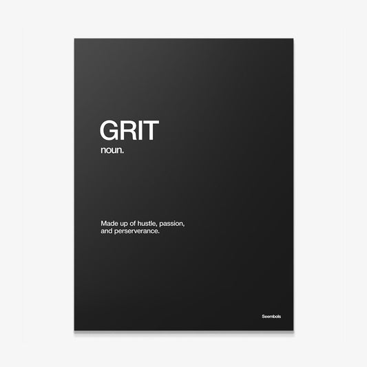 Grit Definition canvas wall art