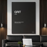 Grit Definition canvas wall art