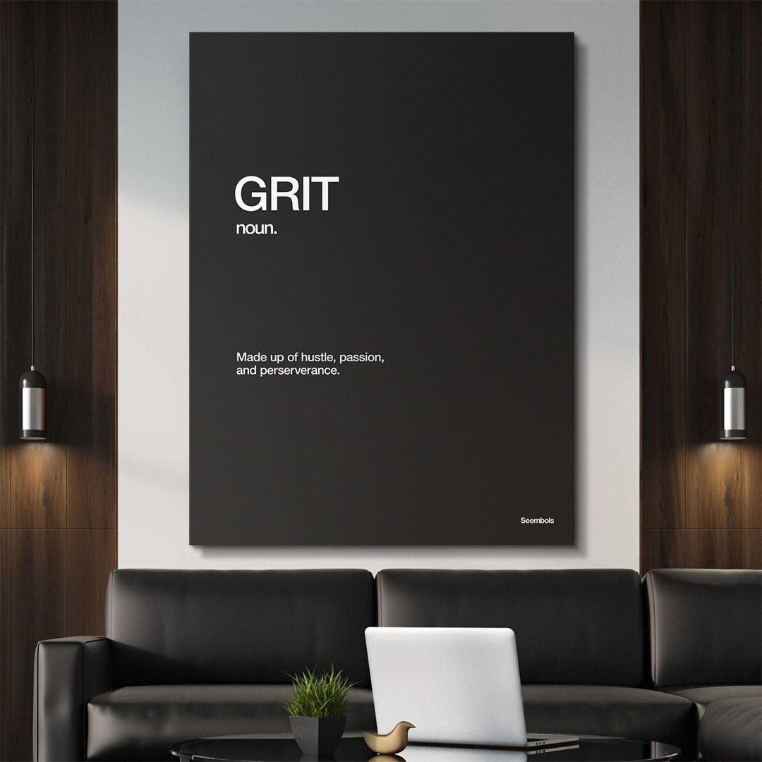 Grit Definition canvas wall art
