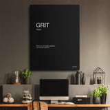 Grit Definition canvas wall art
