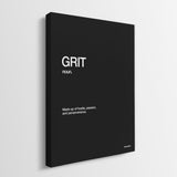 Grit Definition canvas wall art