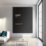 Grit Definition canvas wall art