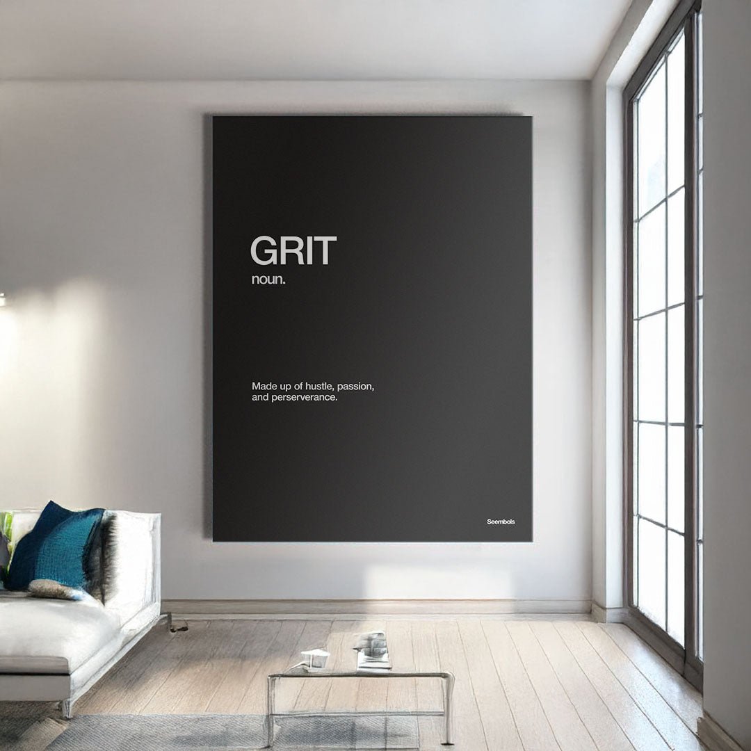 Grit Definition canvas wall art