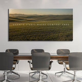 Growth Starts Where Comfort Ends canvas wall art