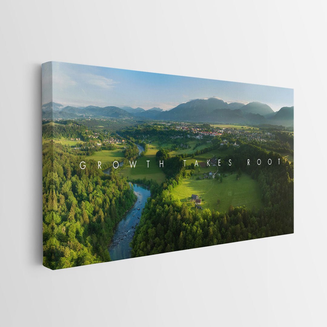 Growth Takes Root canvas wall art