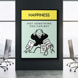 Happiness canvas wall art