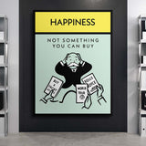 Happiness canvas wall art