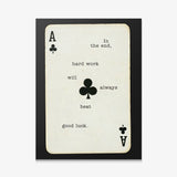 Hard Work Beats Good Luck canvas wall art
