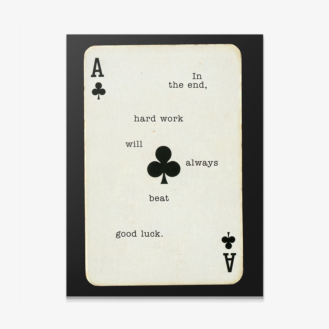 Hard Work Beats Good Luck canvas art