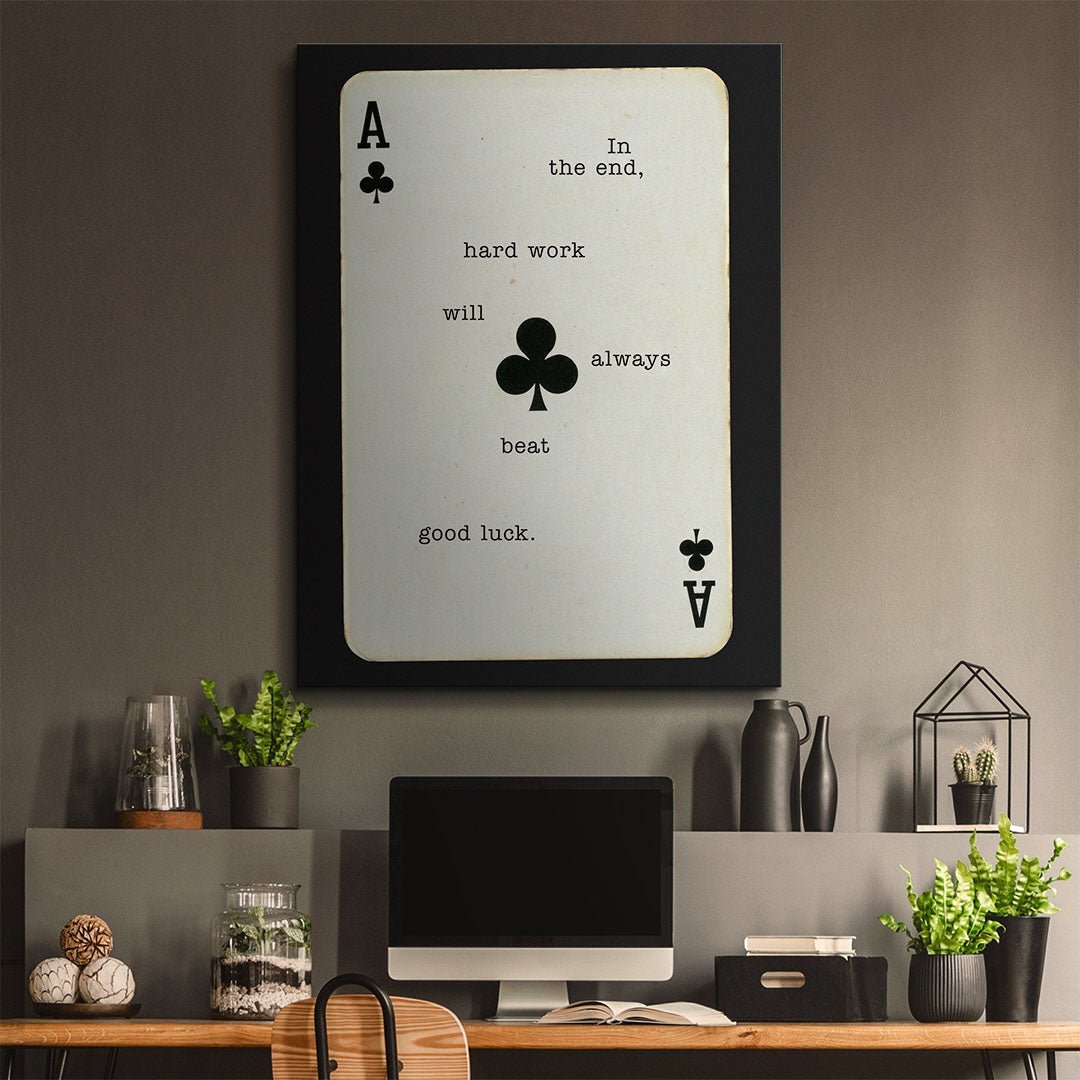 Hard Work Beats Good Luck canvas art