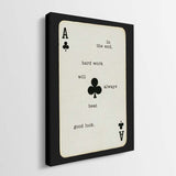 Hard Work Beats Good Luck canvas wall art