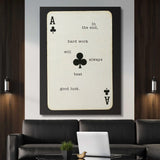 Hard Work Beats Good Luck canvas wall art