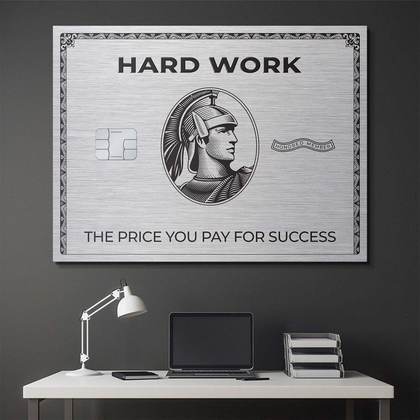 Hard Work Card canvas art