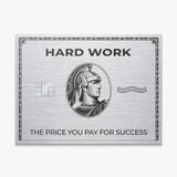 Hard Work Card canvas wall art