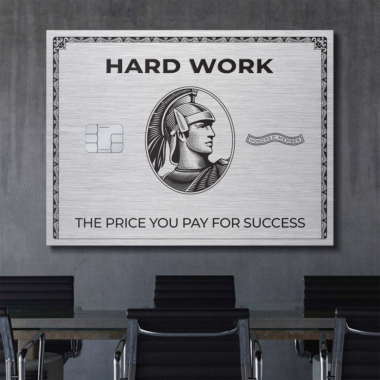 Hard Work Card canvas art