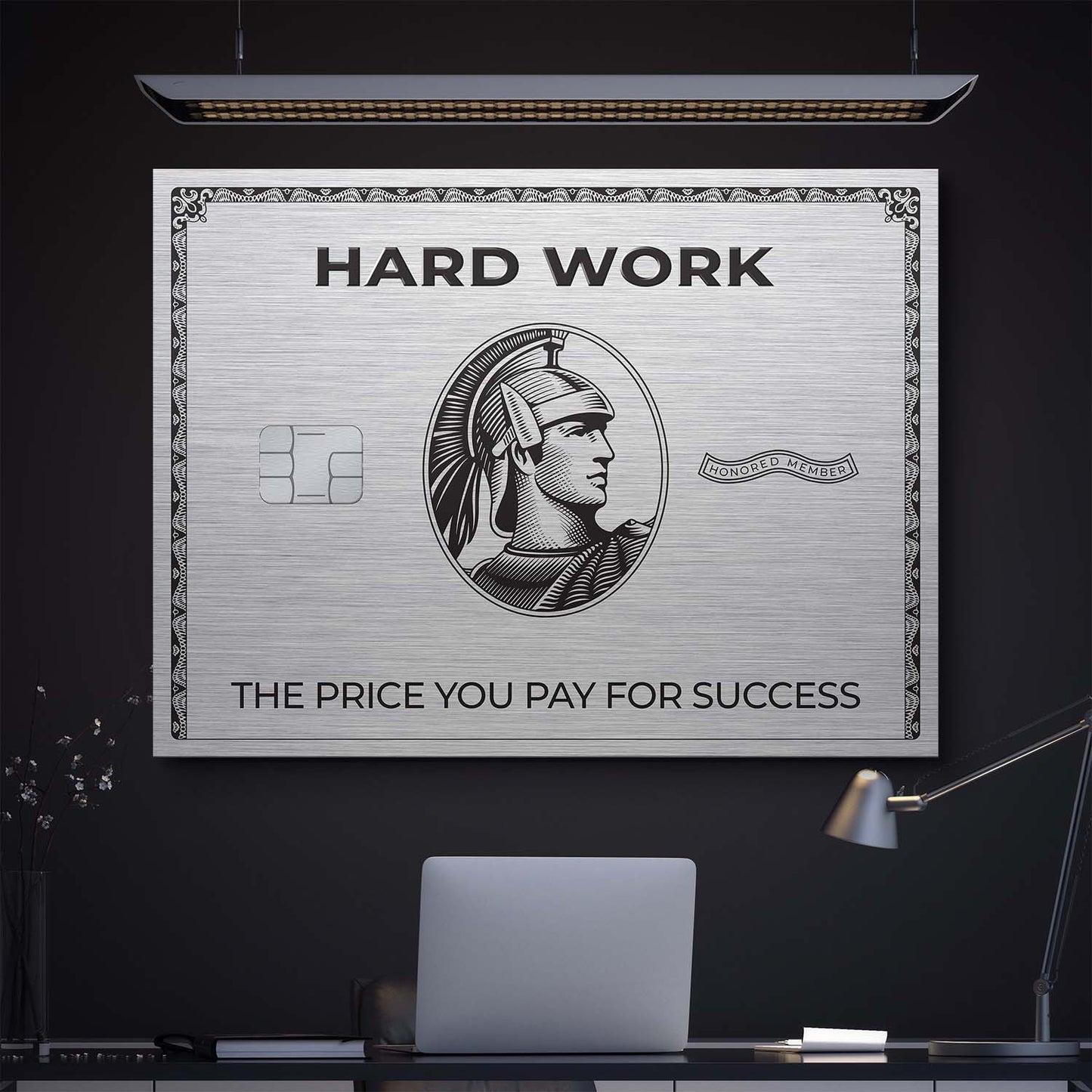 Hard Work Card canvas art