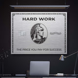 Hard Work Card canvas wall art
