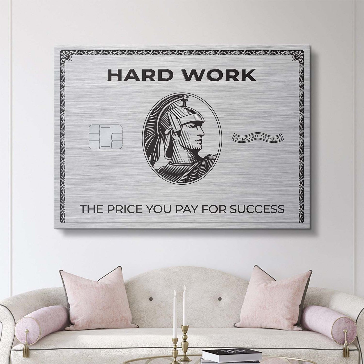 Hard Work Card canvas art