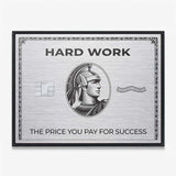 Hard Work Card canvas wall art