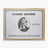 Hard Work Card canvas wall art