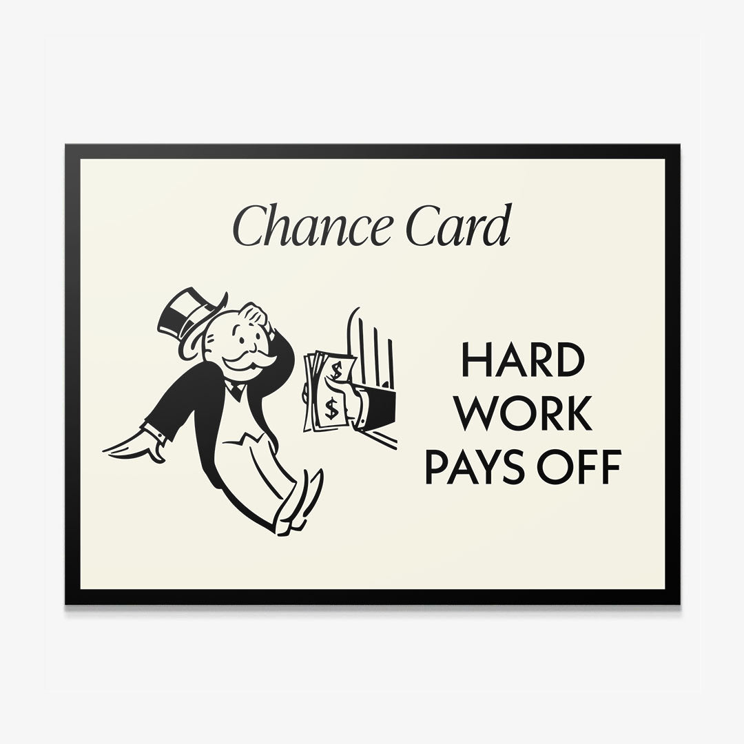 Hard Work Pays Off canvas art