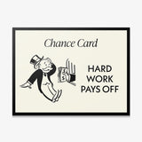 Hard Work Pays Off canvas wall art