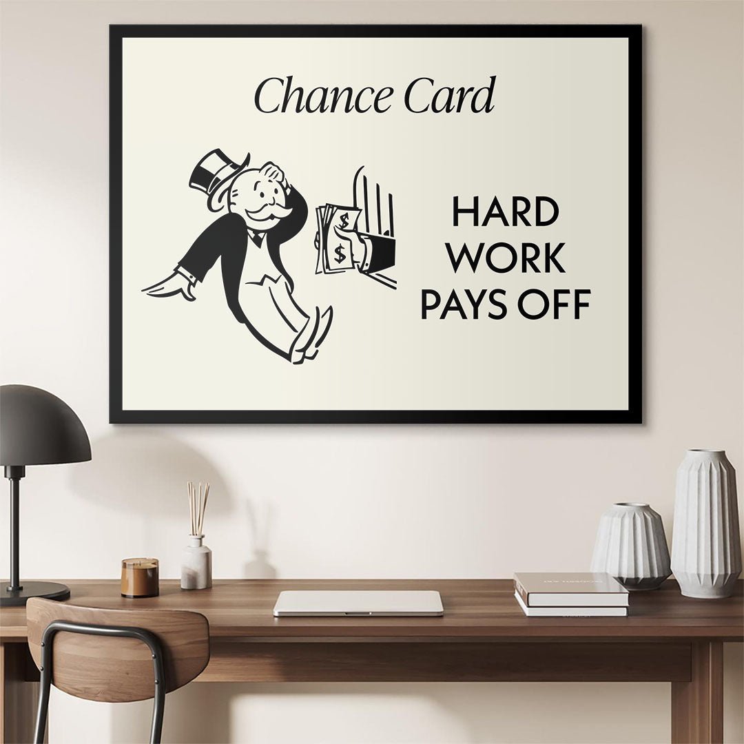 Hard Work Pays Off canvas art