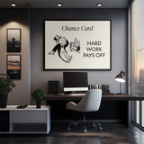 Hard Work Pays Off canvas wall art