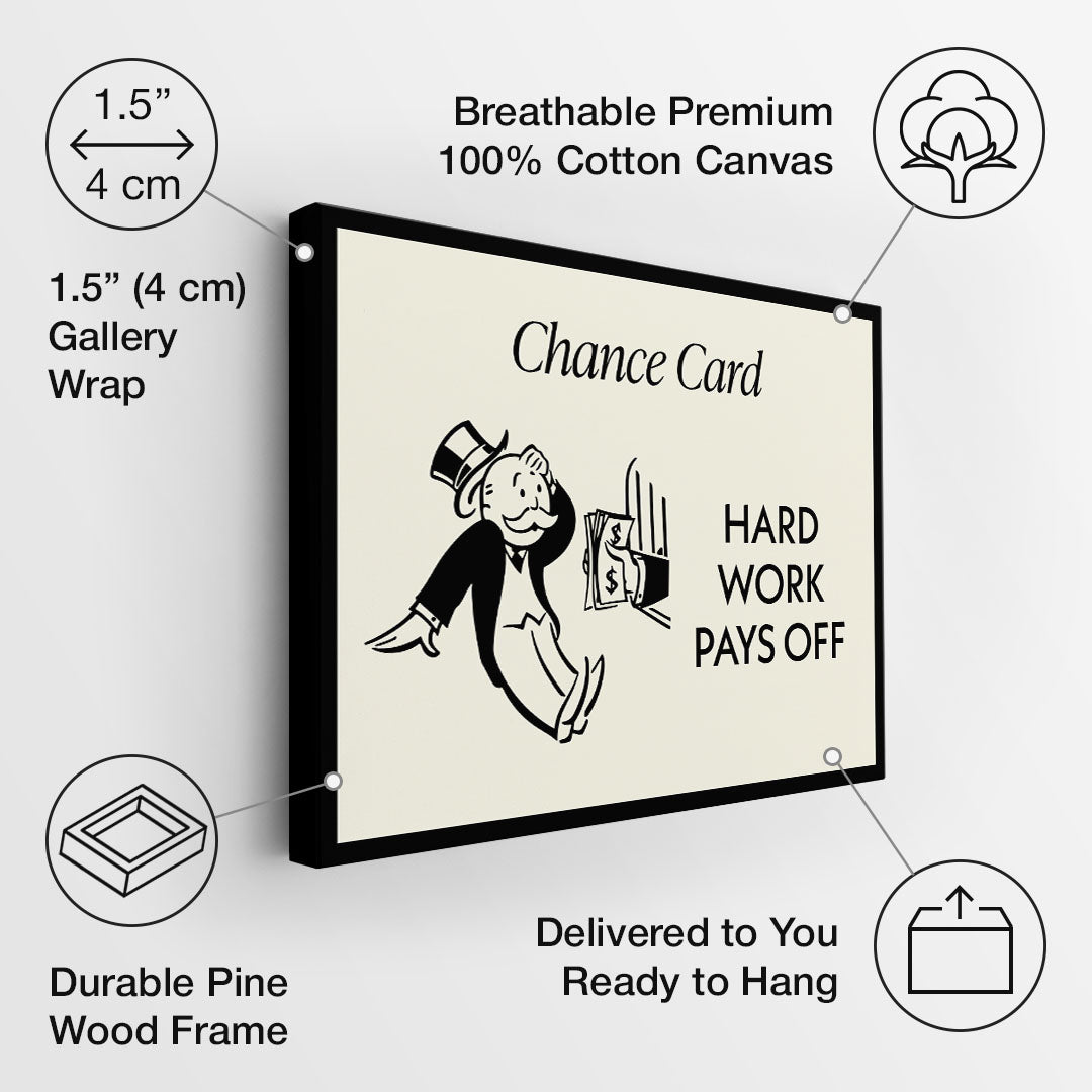Hard Work Pays Off canvas art