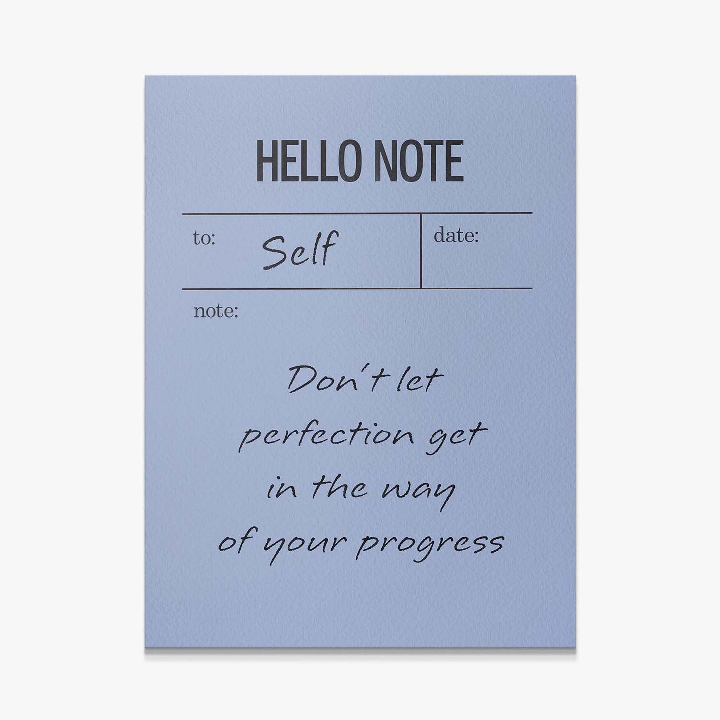 Hello Note (Blue) canvas art