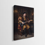 Side view of the Henry Goes Electric gallery wrapped canvas showing the wrapped edge