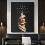 Her Strike canvas wall art