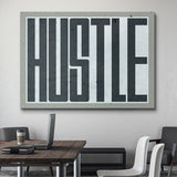 Hustle canvas wall art