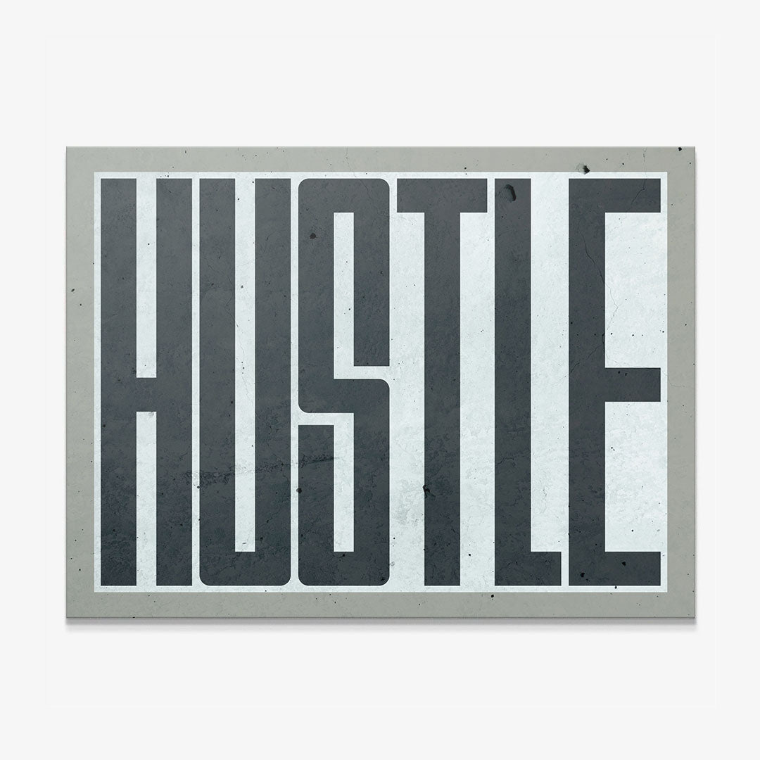 Hustle canvas art