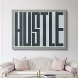 Hustle canvas wall art