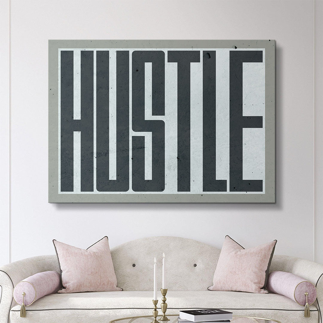 Hustle canvas art
