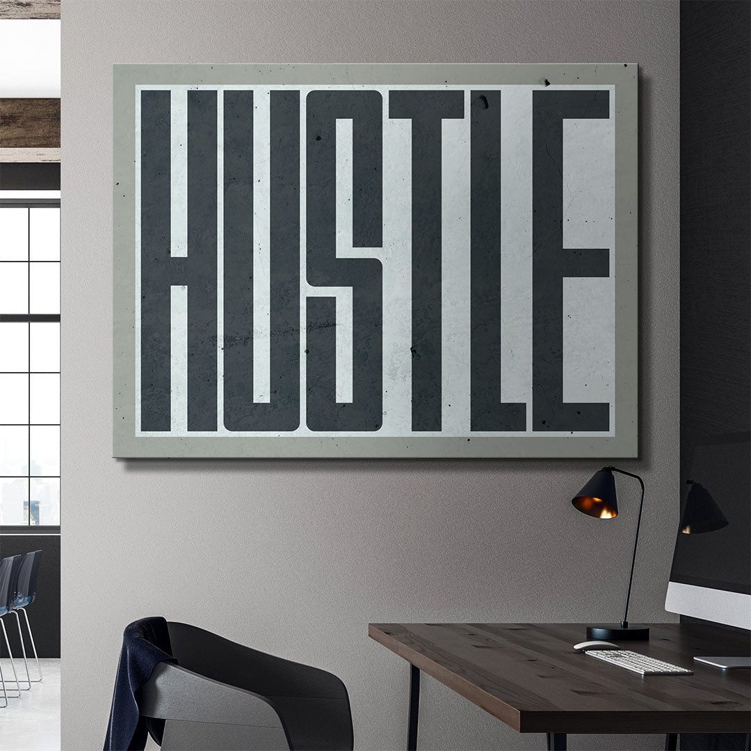 Hustle canvas art