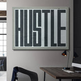 Hustle canvas wall art