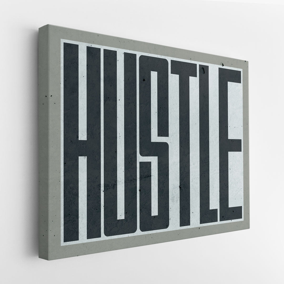 Hustle canvas art