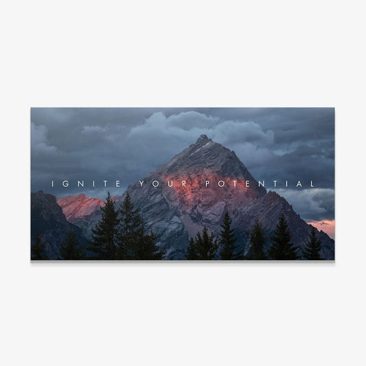 Ignite Your Potential motivational canvas wall art