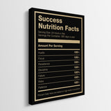 Ingredients For Success canvas wall art
