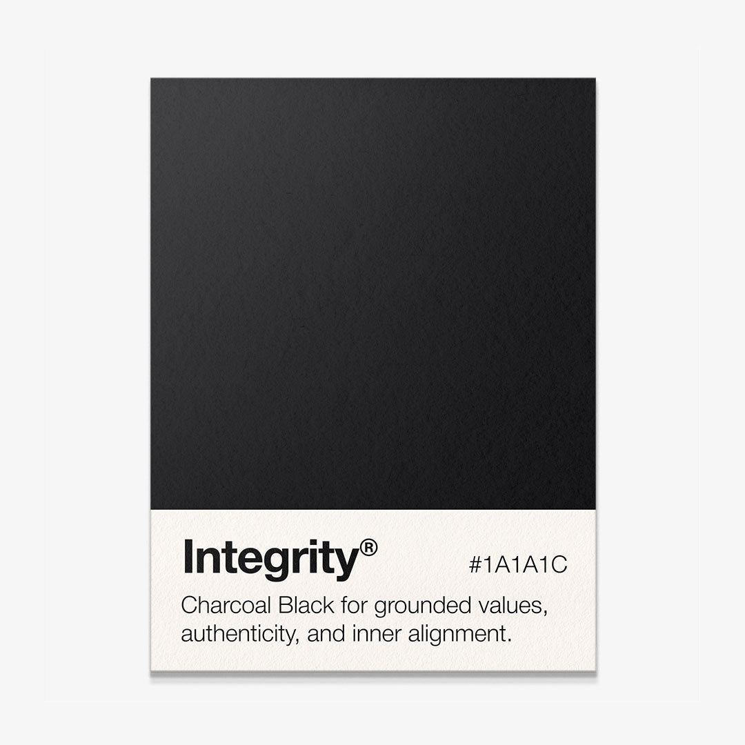Integrity Palette motivational canvas wall art