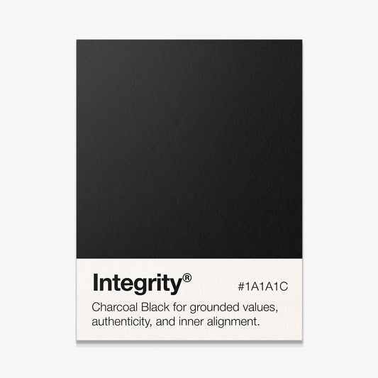 Integrity Palette motivational canvas wall art
