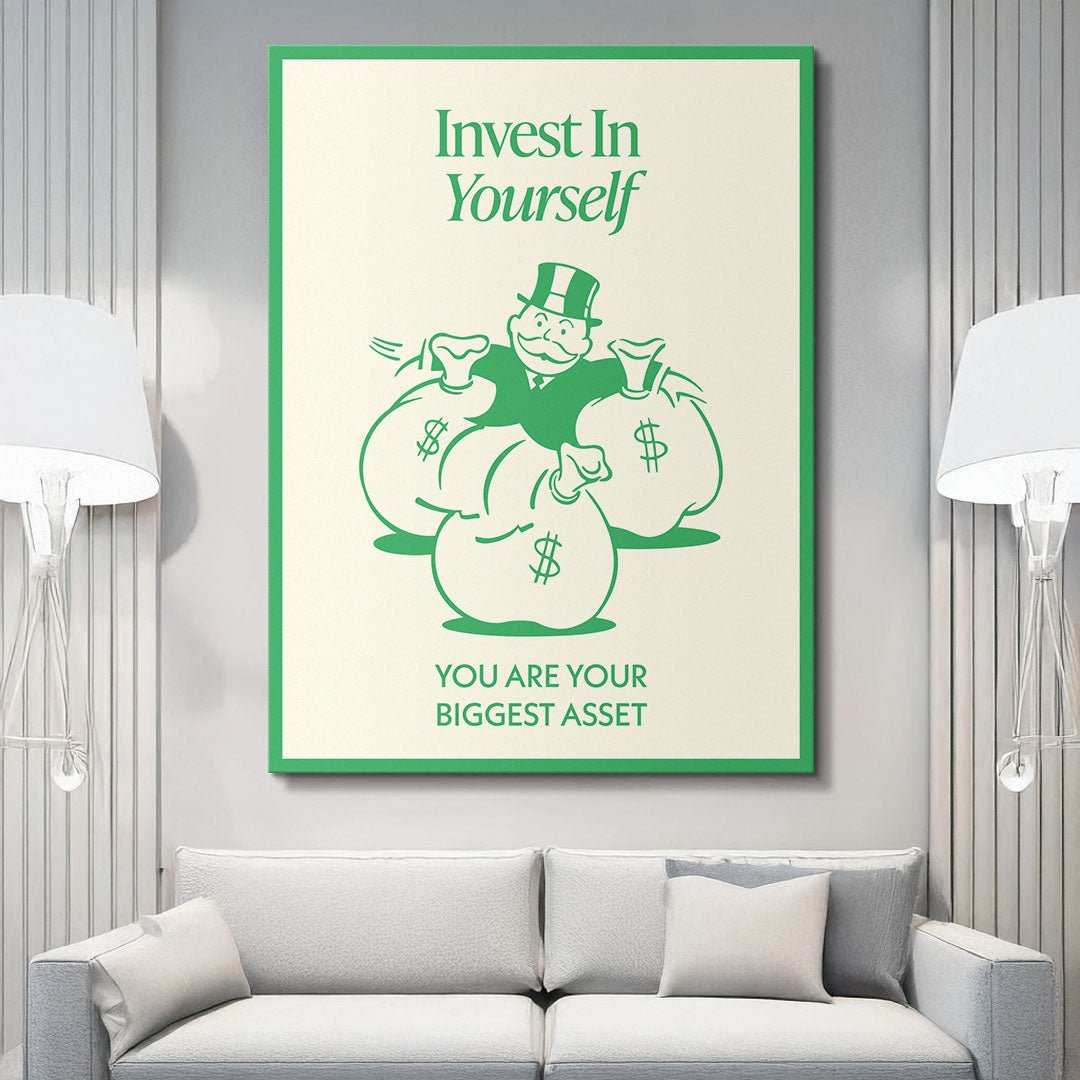 Invest In Yourself canvas art
