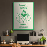 Invest In Yourself canvas wall art