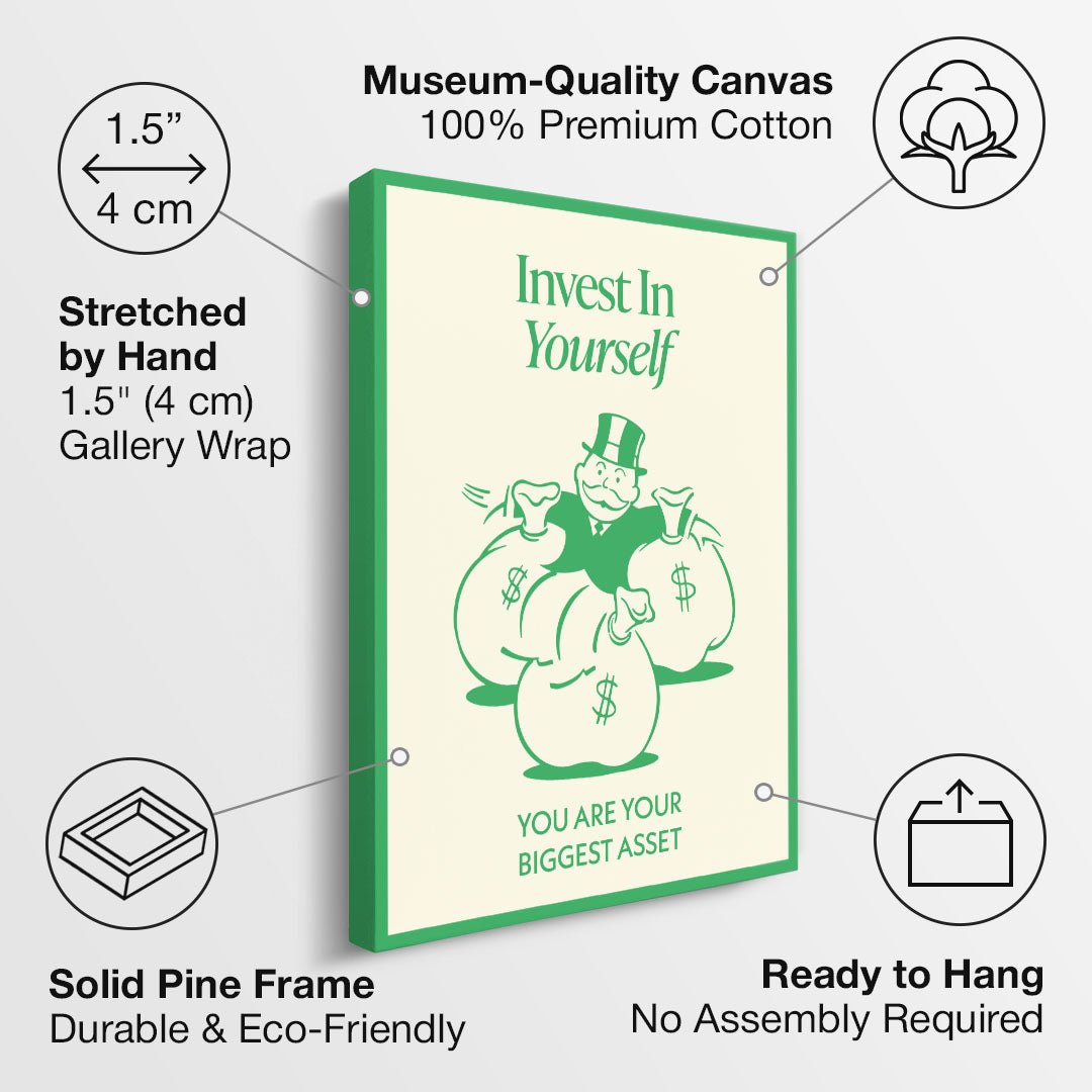 Invest In Yourself canvas art
