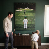 It All Starts With A Dream golf canvas viewed by a couple