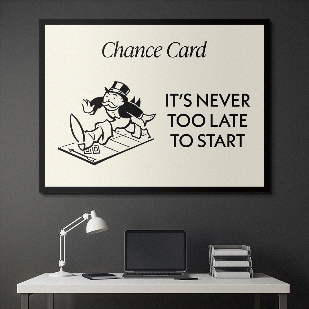 It's Never Too Late canvas art