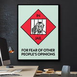 Jail canvas wall art